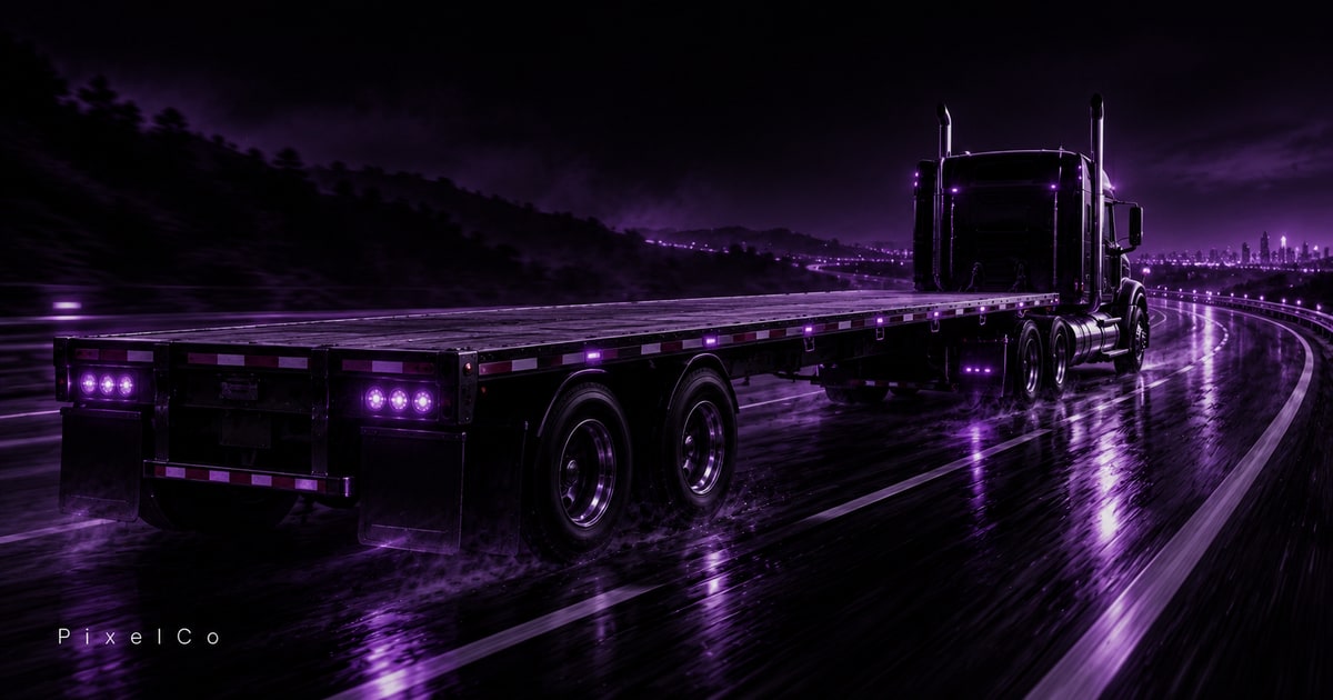 Flatbed truck loaded with steel, driver recruiting case study