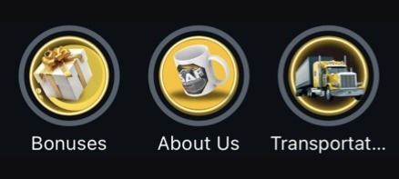 Instagram highlight covers for a trucking company: bonuses, about us, transportation