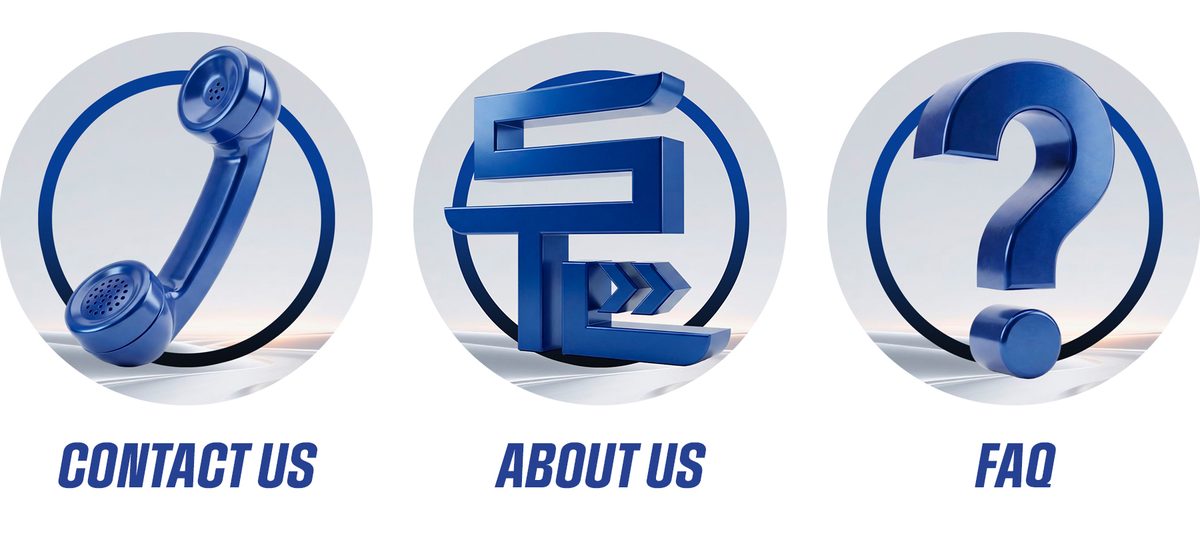 Instagram highlight covers: Contact us, About us and FAQ