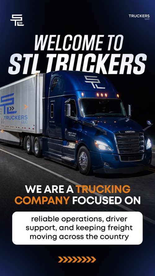 Story: welcome to STL Truckers, a trucking company focused on reliable operations and driver support
